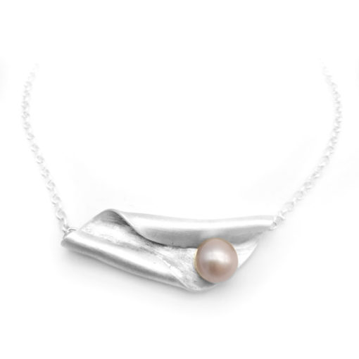 Pearl Necklace Silver 6