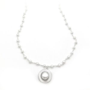 Mini Strand Silver Pearl Necklace